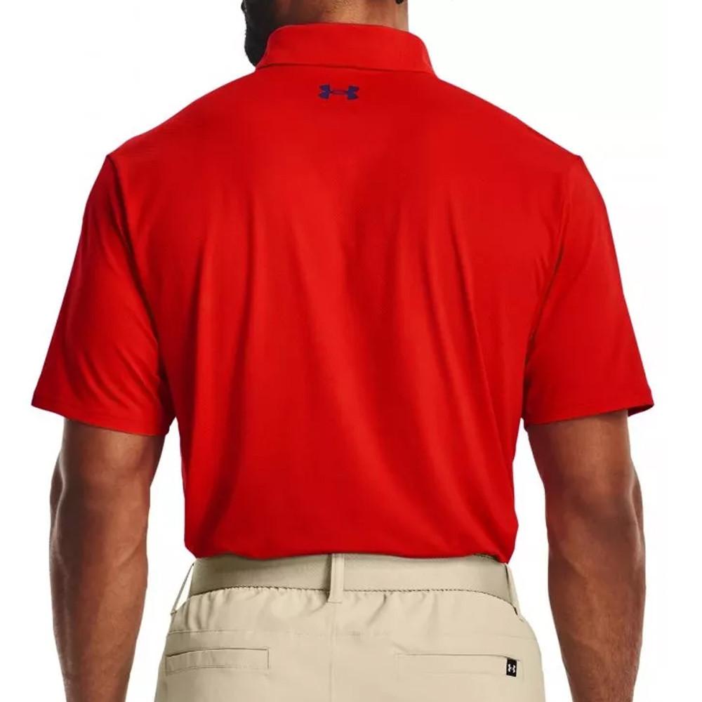 Polo Rouge Homme Under Armour 2.0 vue 2