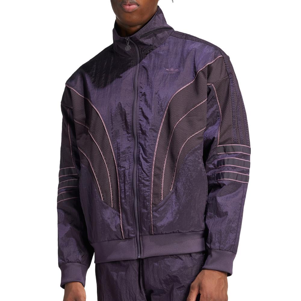 Veste de survêtement Violette Homme Adidas Q4 Atl Stone pas cher