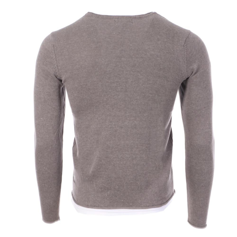 Pull Gris Homme Saint-Hilaire BSH13 vue 2