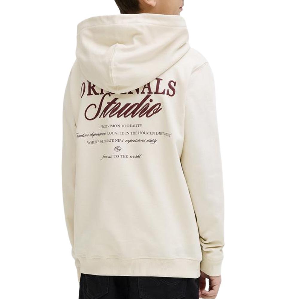 Sweatshirt in Ecru für Jungen von Jack & Jones, Modell „Norrebro Typo“ Ansicht 2