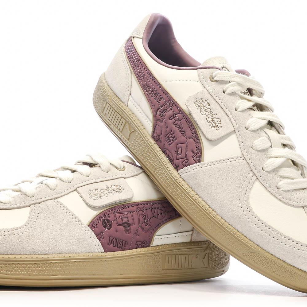 Baskets Beiges/Prune Femme Puma Palermo x Sophia Chang vue 7