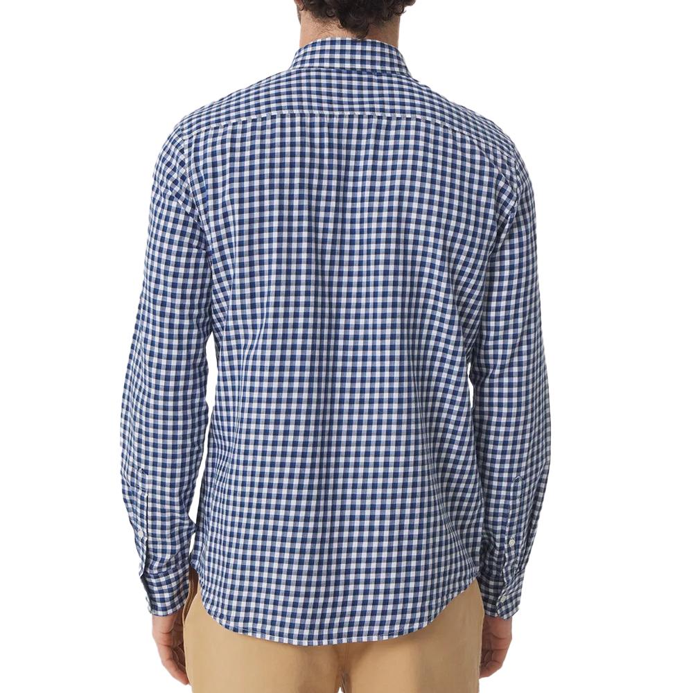 Chemise Blanche/Bleu Homme TBS Baltique vue 2