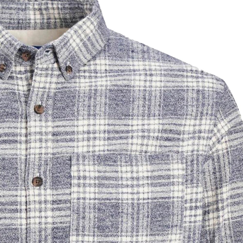 Chemise à carreaux Bleu/Gris Homme Jack & Jones Grindle vue 2