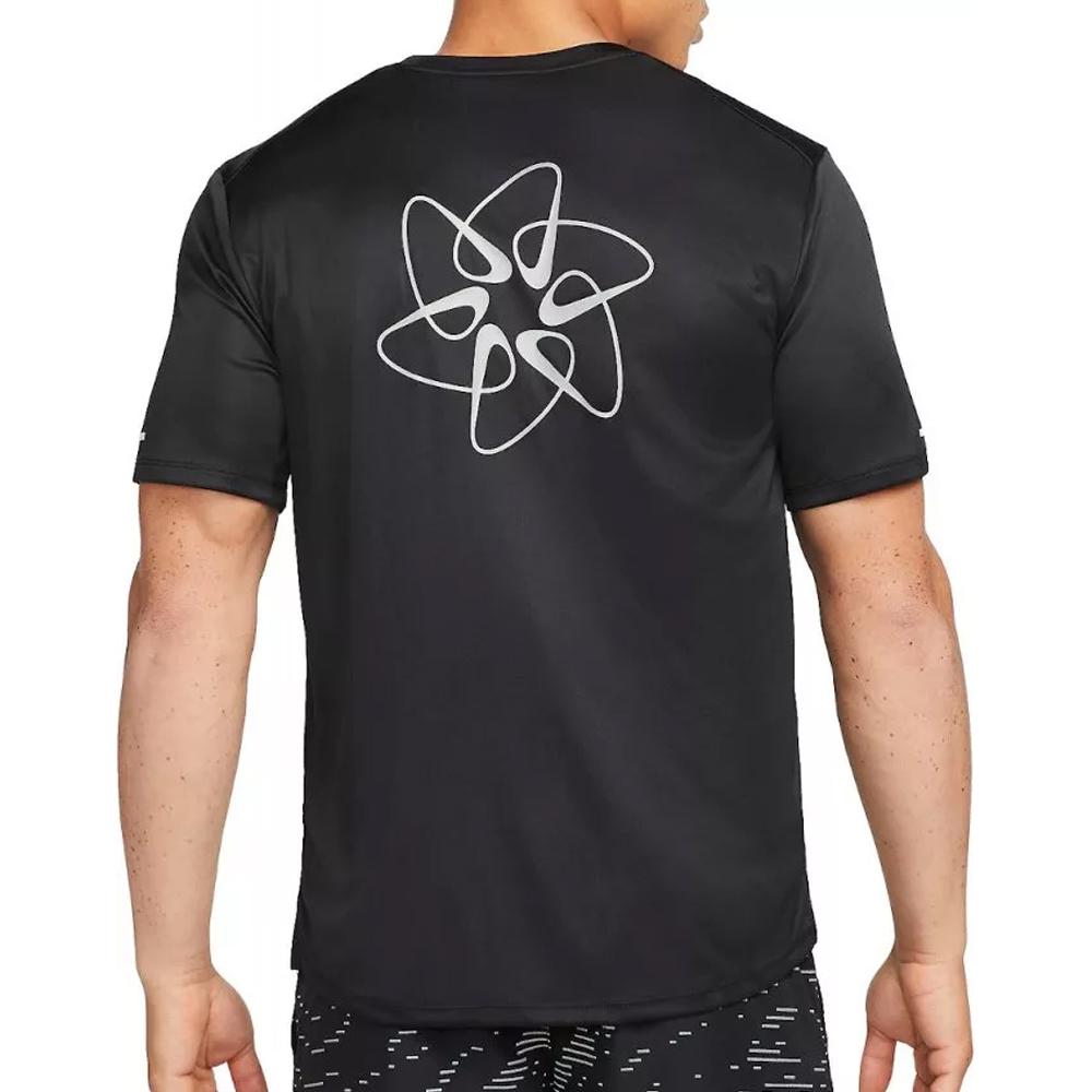 T-shirt Noir Homme Nike Miler vue 2