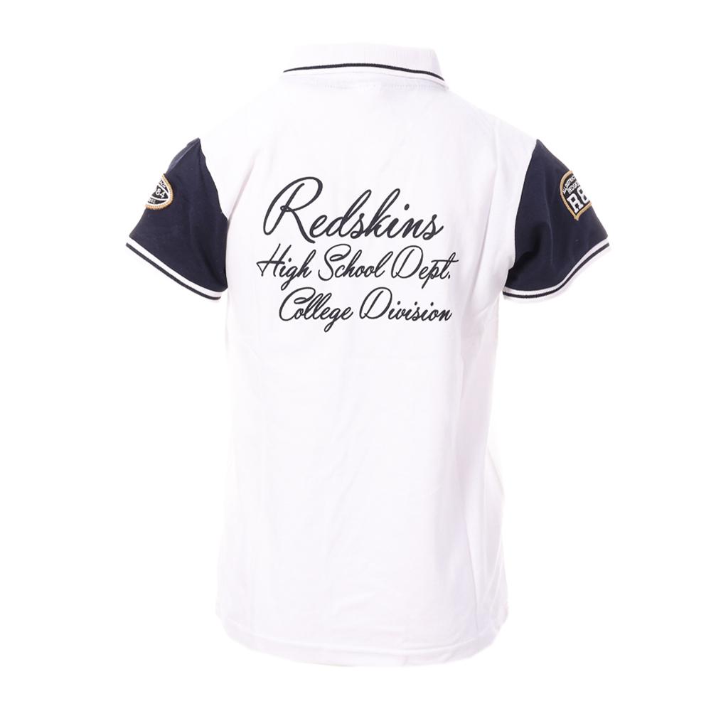 Polo Blanc/Marine Garçon Redskins PO3044 vue 2