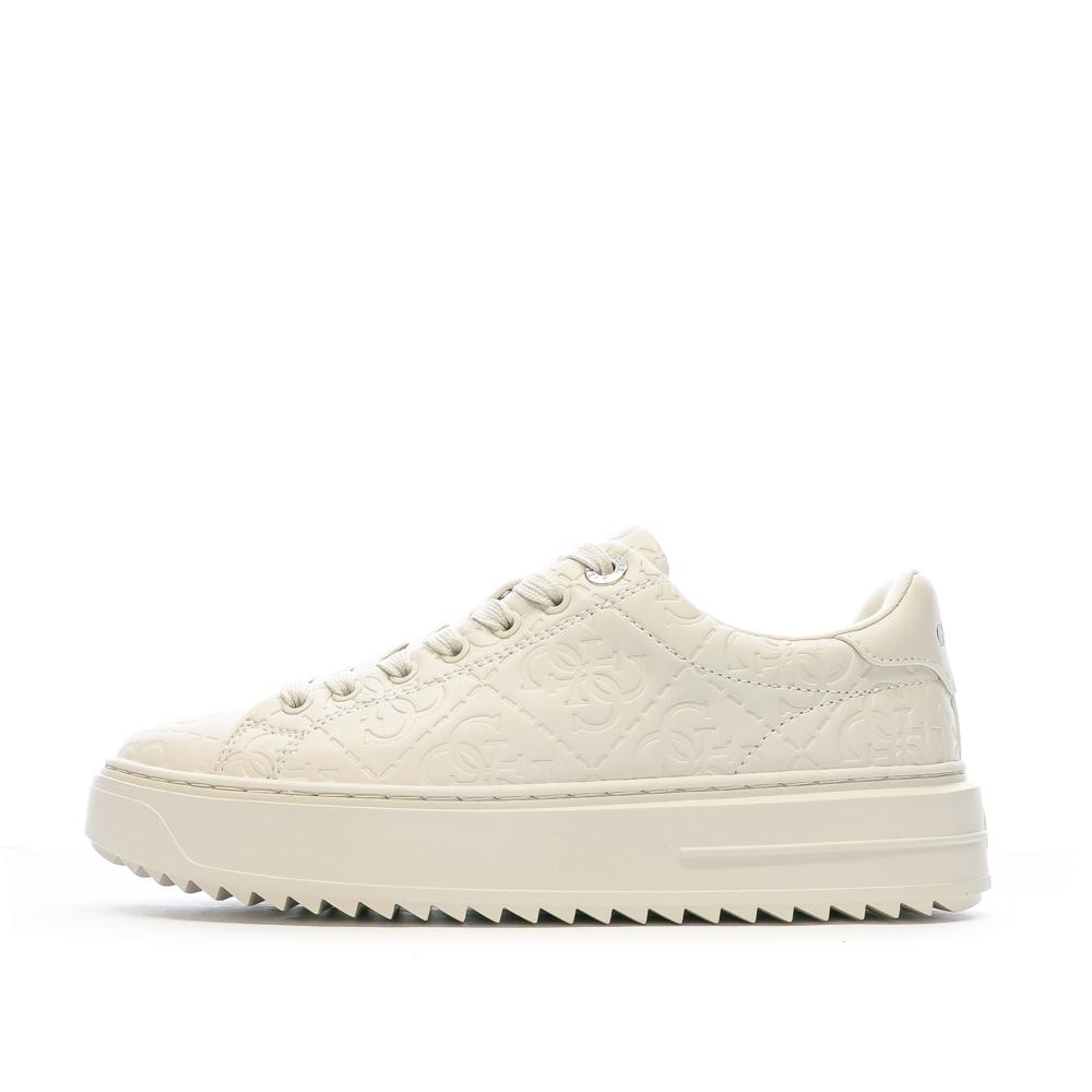Baskets Blanches Femme Guess Denesa 12 pas cher