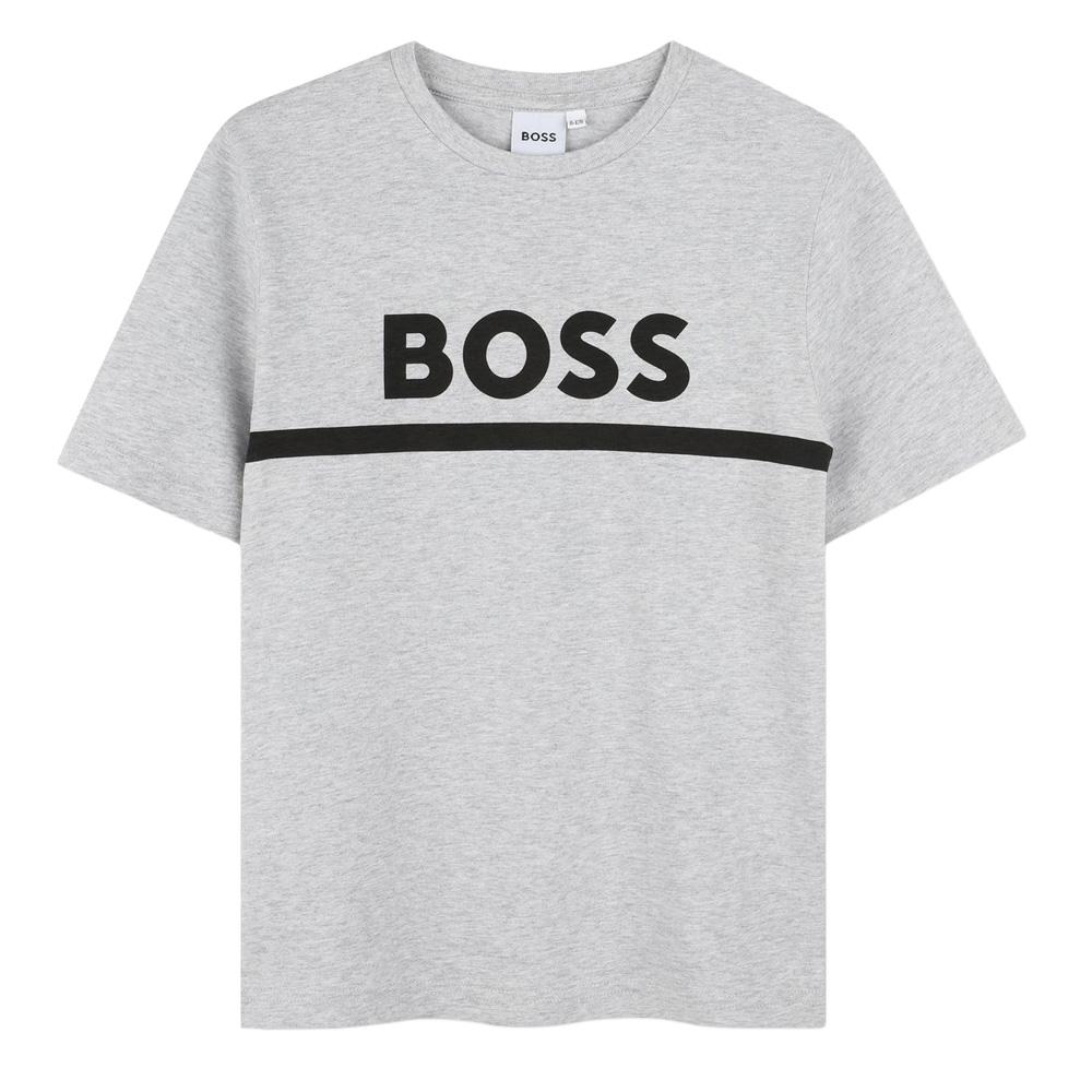Graues T-Shirt für Jungen von Hugo Boss J52726 günstig
