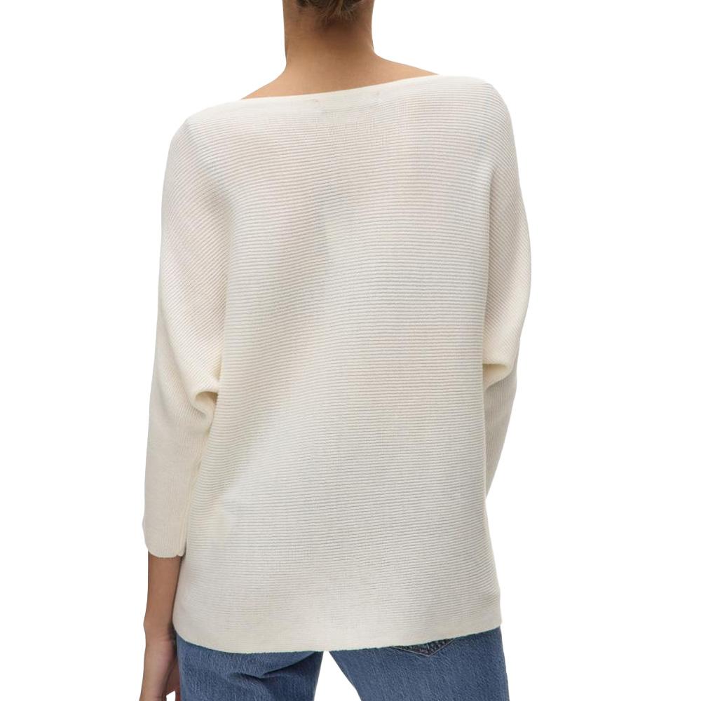 Pull Blanc Femme Vero Moda Nora vue 2