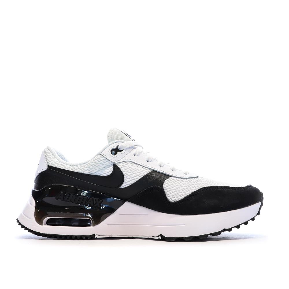 Baskets Blanc/Noir Homme Nike Air Max Systm vue 2