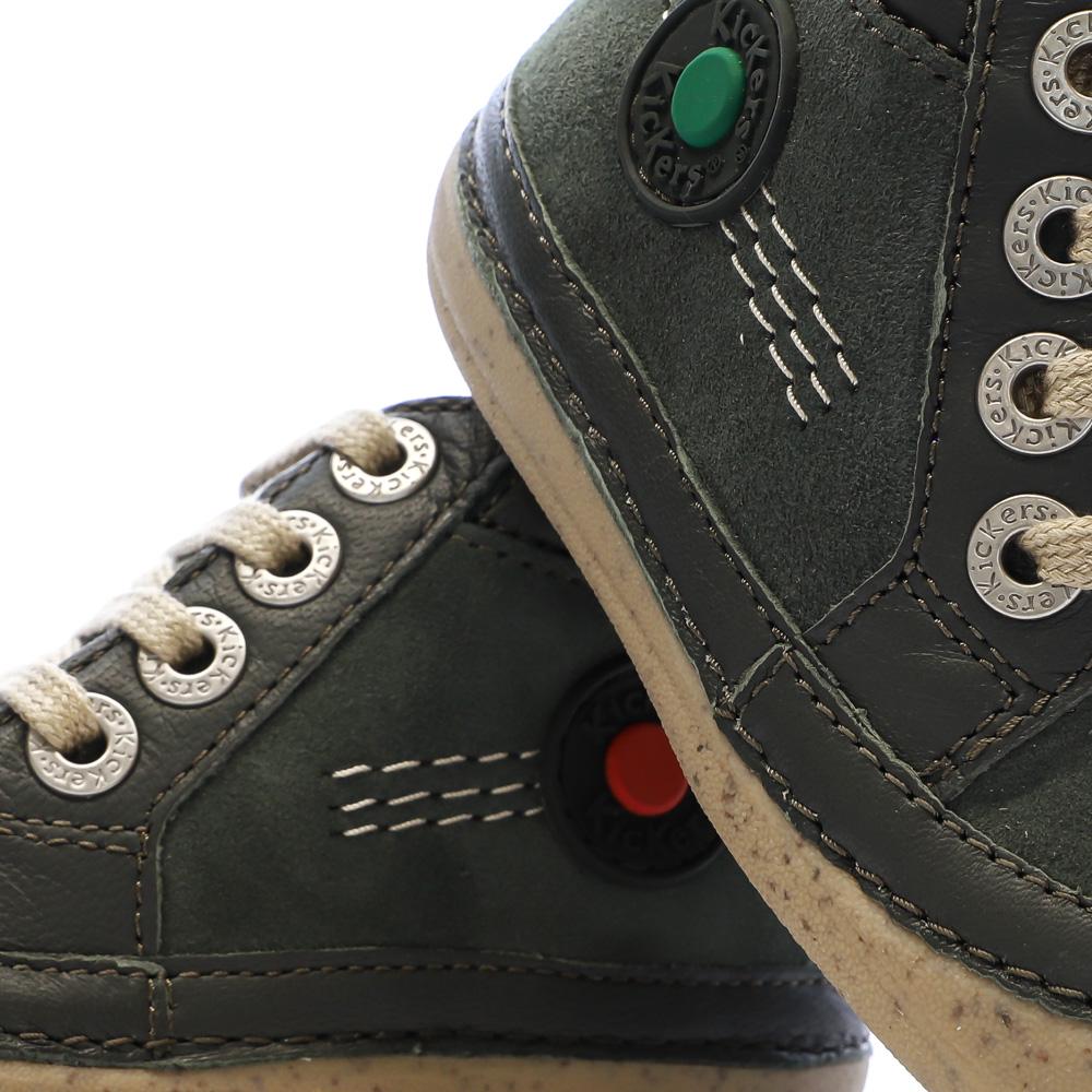 Baskets Vert Garçon KickersSonistreet vue 7