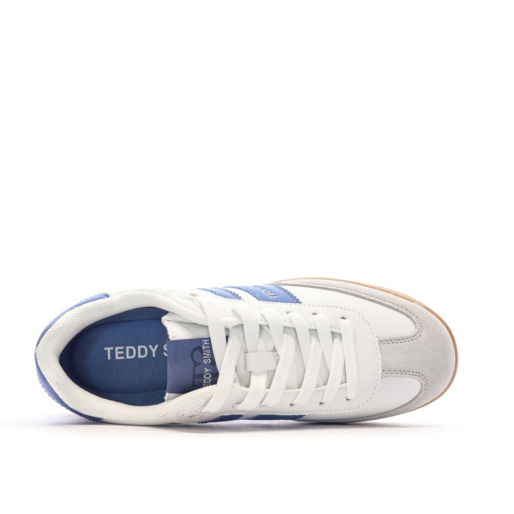 Baskets Blanches/Bleu Femme Teddy Smith 120131 vue 4