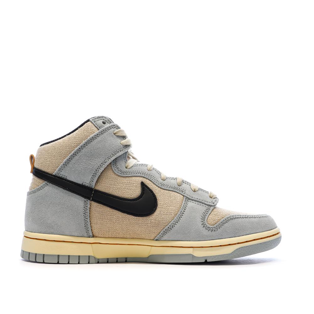Dunk High Retro Beige/Bleu Homme Nike vue 2