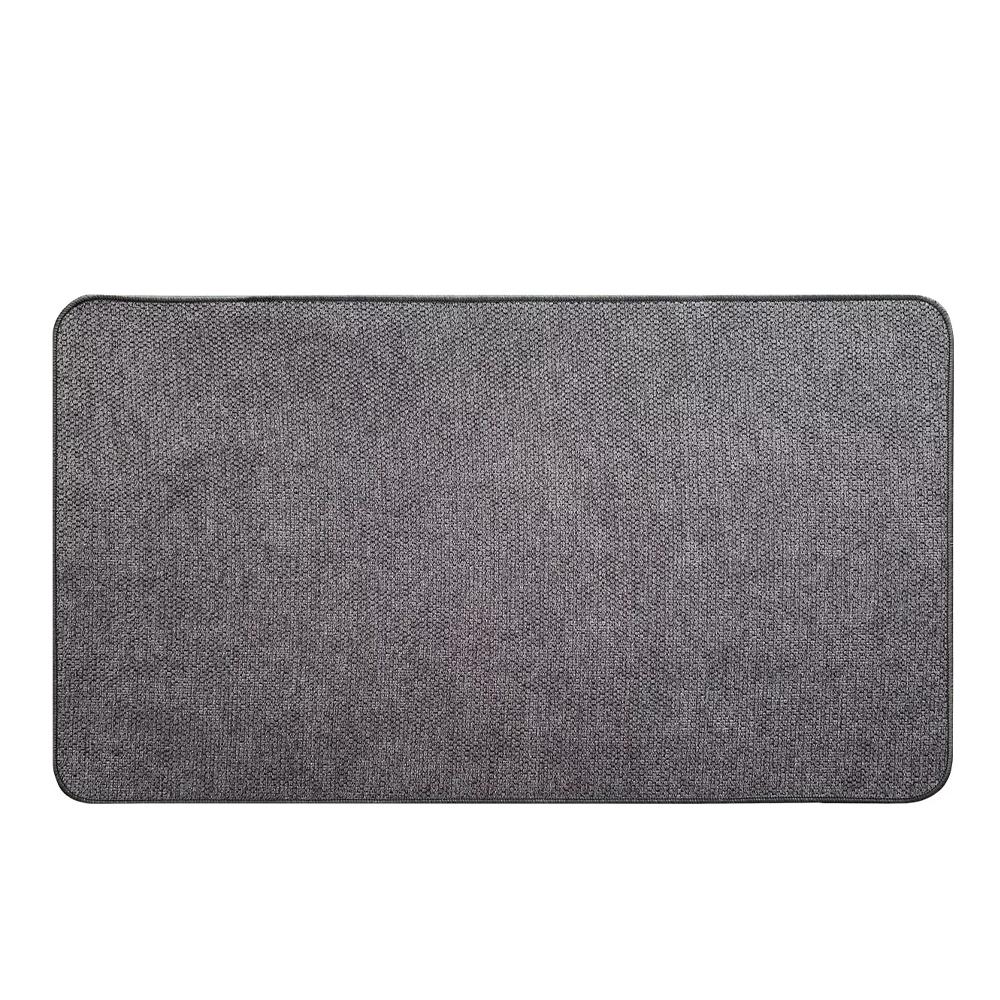 Tapis Gris Luance 45x60cm Velours pas cher