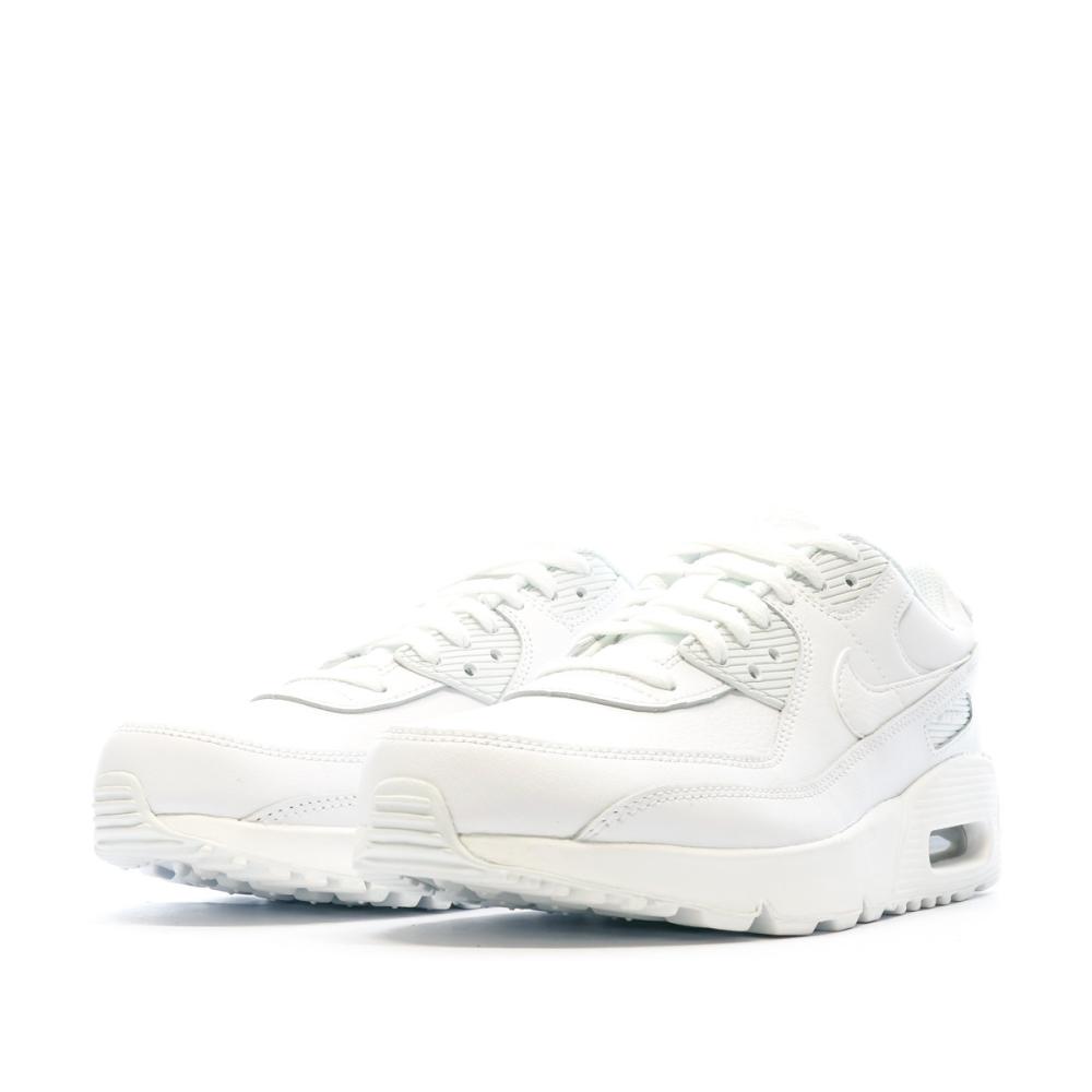 Baskets Blanches Femme Nike Air Max 90 Gs vue 6