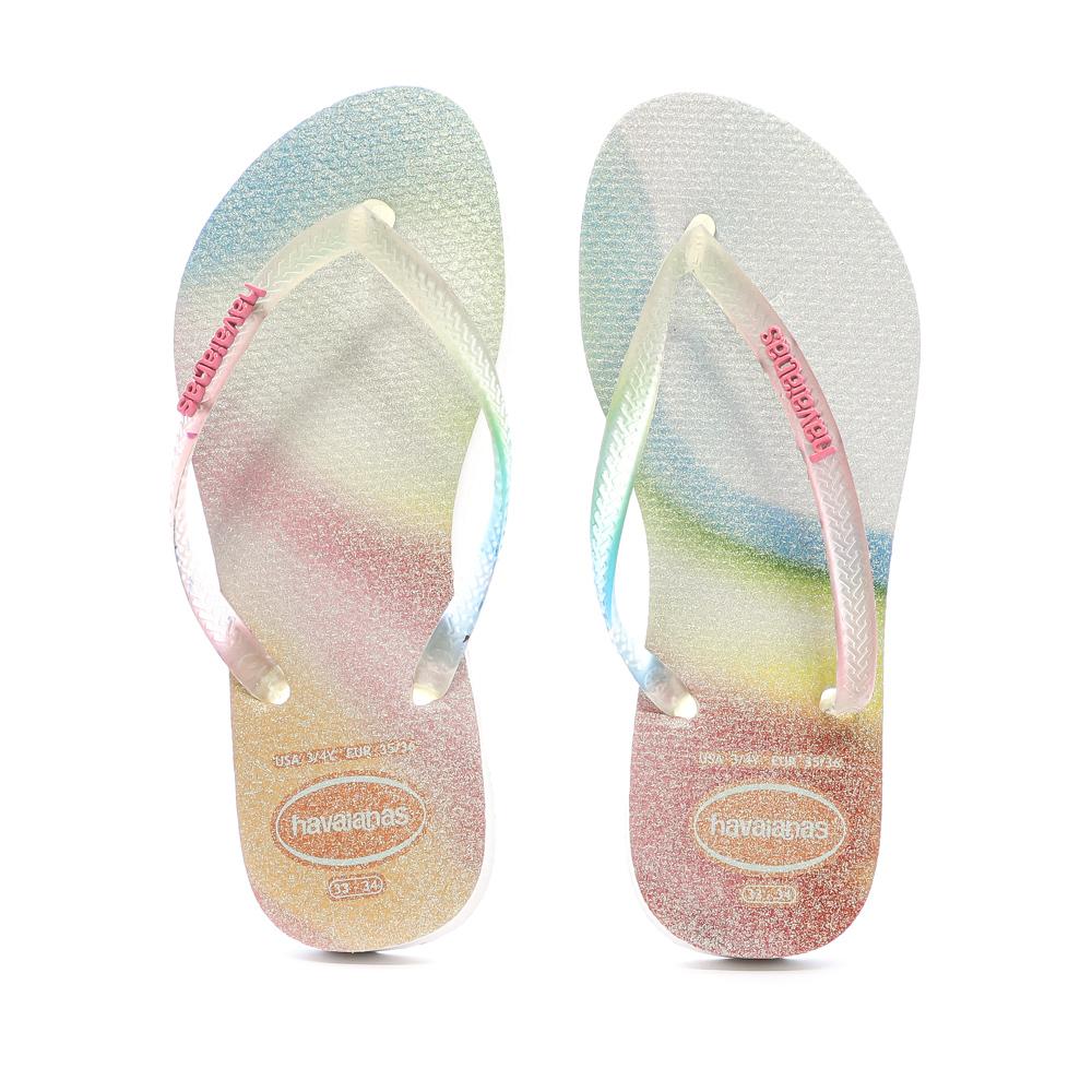 Tongs Multicolore Femme Havaianas Hav Slim Metallic vue 3