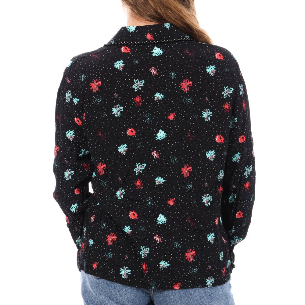 Chemise Marine à Motifs Femme Teddy Smith Clelie vue 2