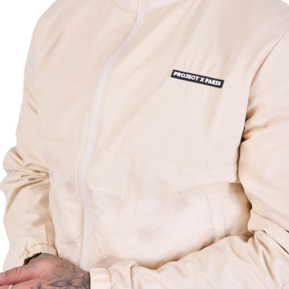 Veste à Capuche Écru Homme Project X Paris Matelassage vue 3