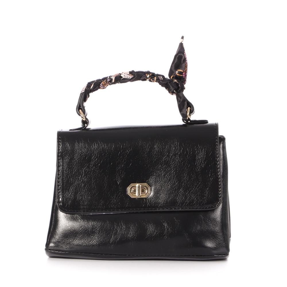 Sac à Bandoulière Noir Femme Manoukian Monica pas cher