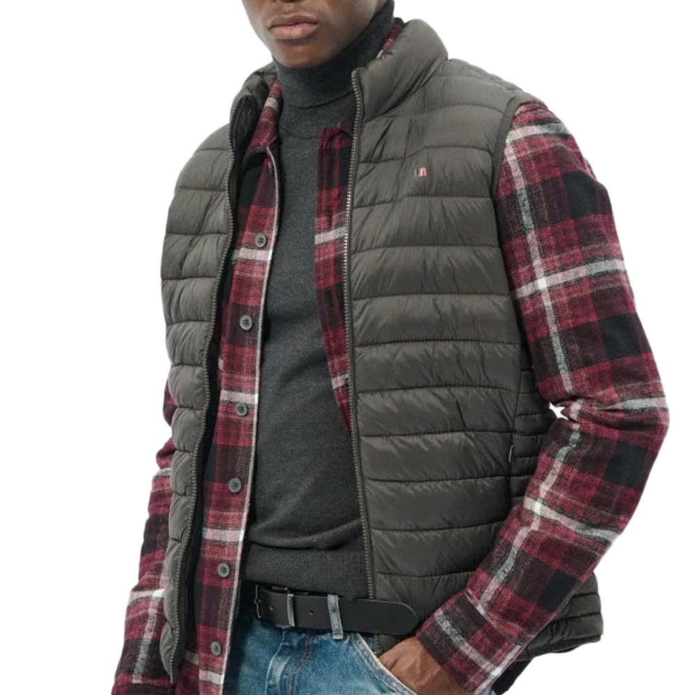 Doudoune sans manches kaki Homme Teddy Smith B-terry 12014310 pas cher