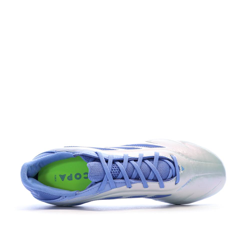 Chaussures de Foot Bleu/Gris Junior Adidas Copa Pure III Elite FG/MG vue 4