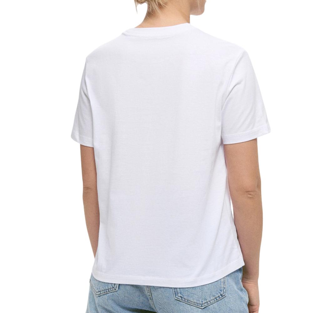 T-Shirt Blanc Femme Calvin Klein Hero Classic vue 2