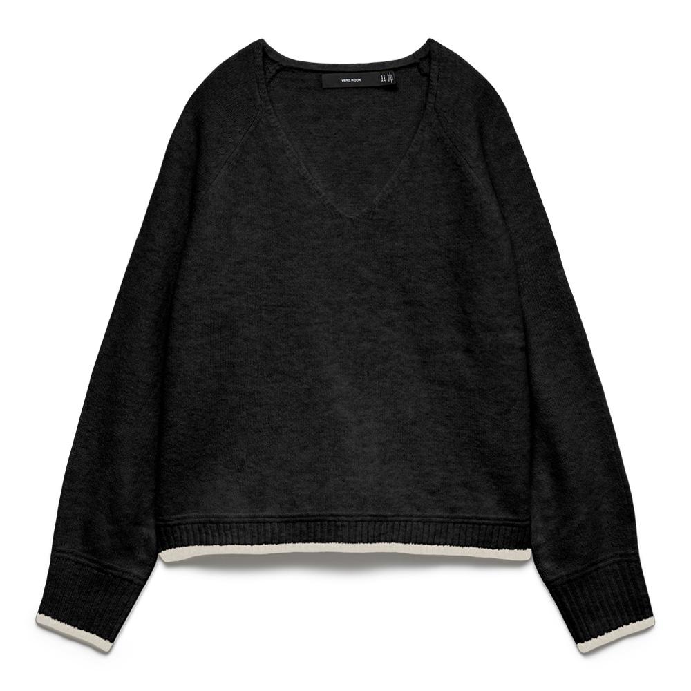Pull Noir Femme Vero Moda Maquarius Raglan pas cher