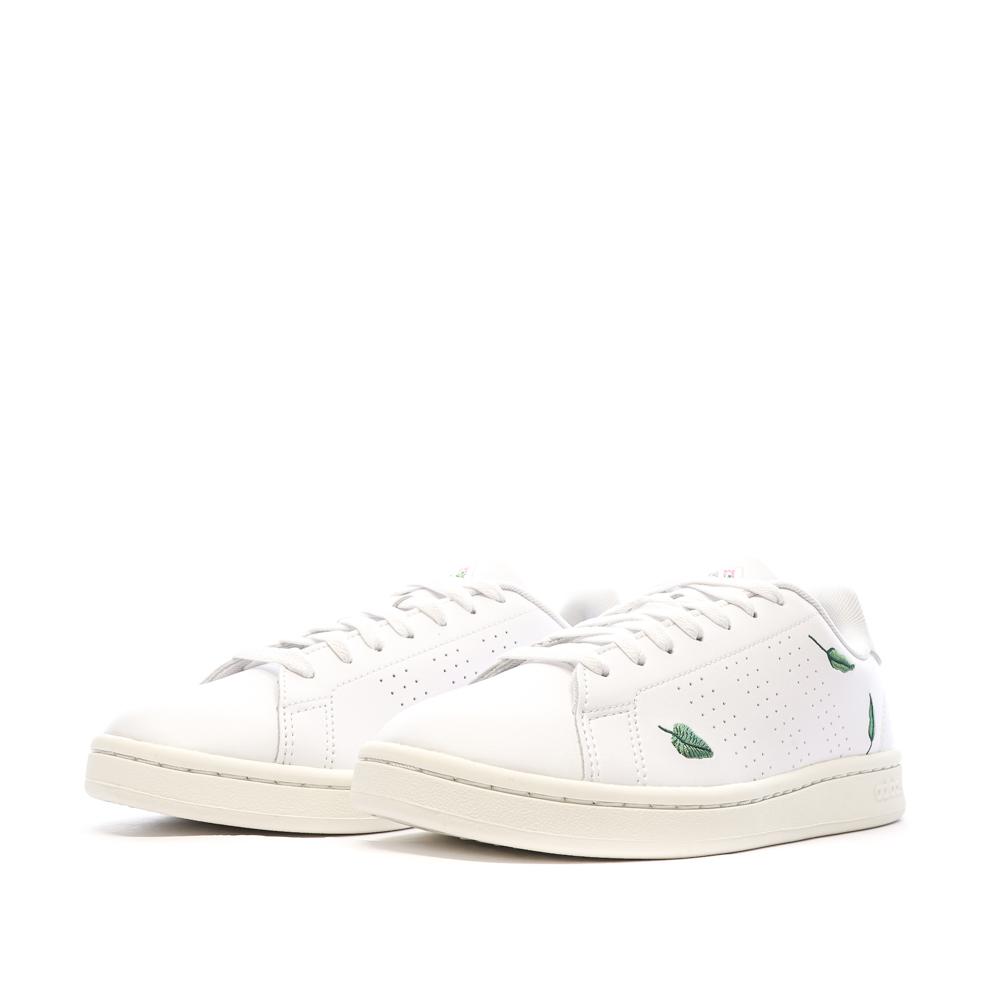 Baskets Blanc Femme Adidas Advantage Feuilles vue 6
