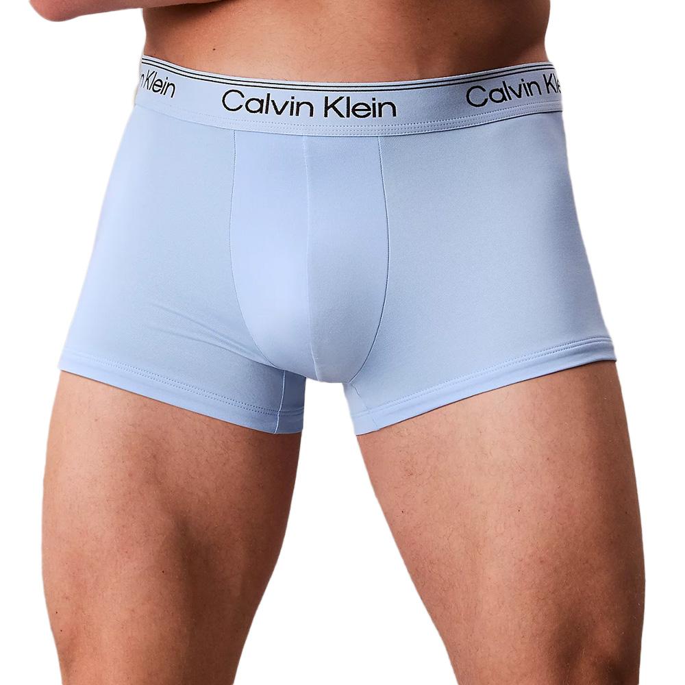 X3 Boxers Noir/Bleu Homme Calvin Klein Jeans Boxer Low Rise Trunk vue 2