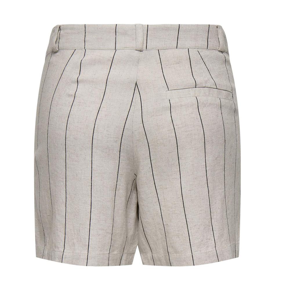 Short Rayée Beige/Gris Femme JDY Milla vue 2