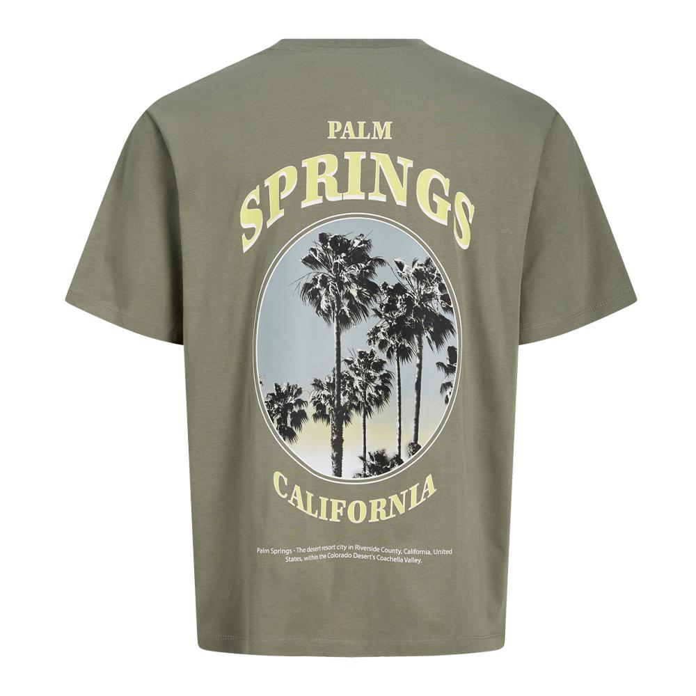 T-Shirt Vert Garçon Jack & Jones Jjcity vue 2