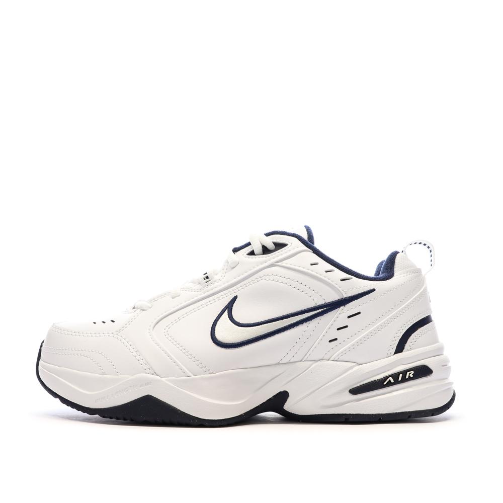 Baskets Blanches/Marine Homme Nike Air Monarch 4E pas cher