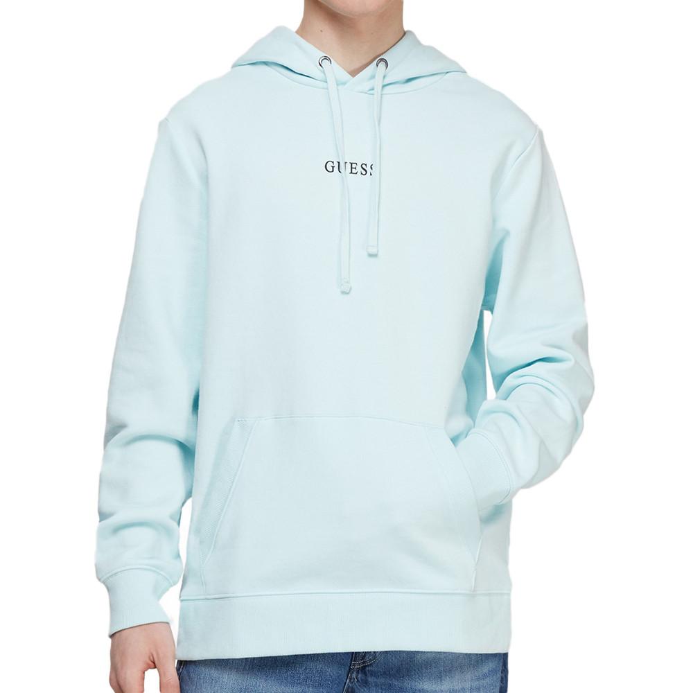 Sweat à Capuche Bleu Homme Guess Roy 2022 pas cher