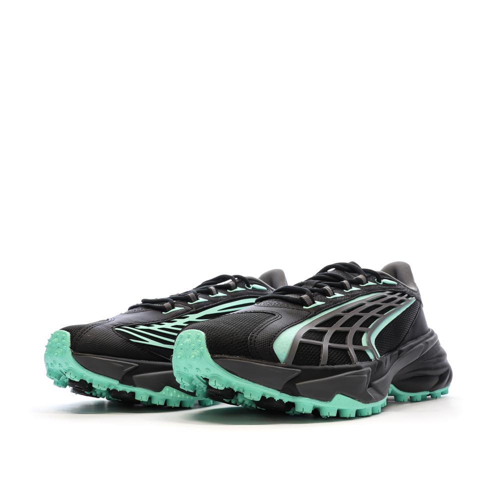 Baskets Noire/Turquoise Homme Puma Spirex vue 6