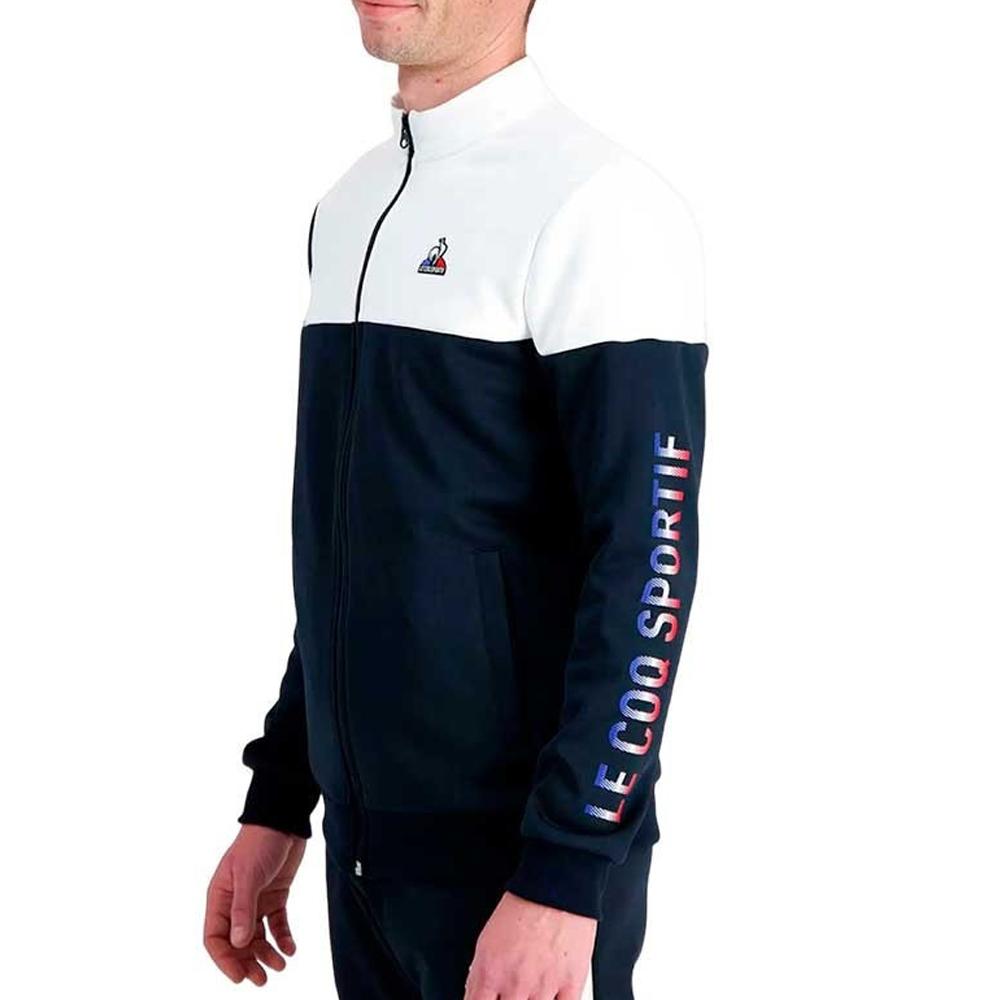 Veste Blanche/Noir Homme Le Coq Sportif 2410208 pas cher