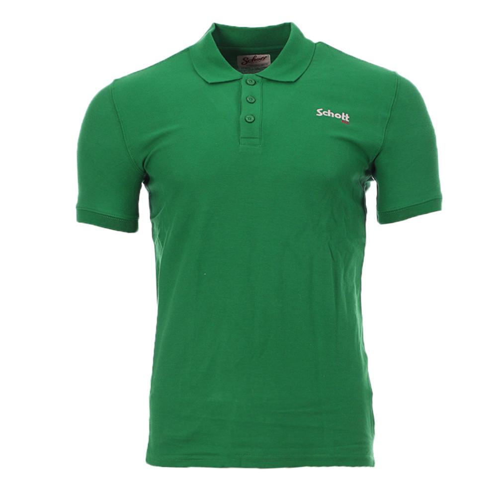 Polo Vert Homme Schott S0022 pas cher