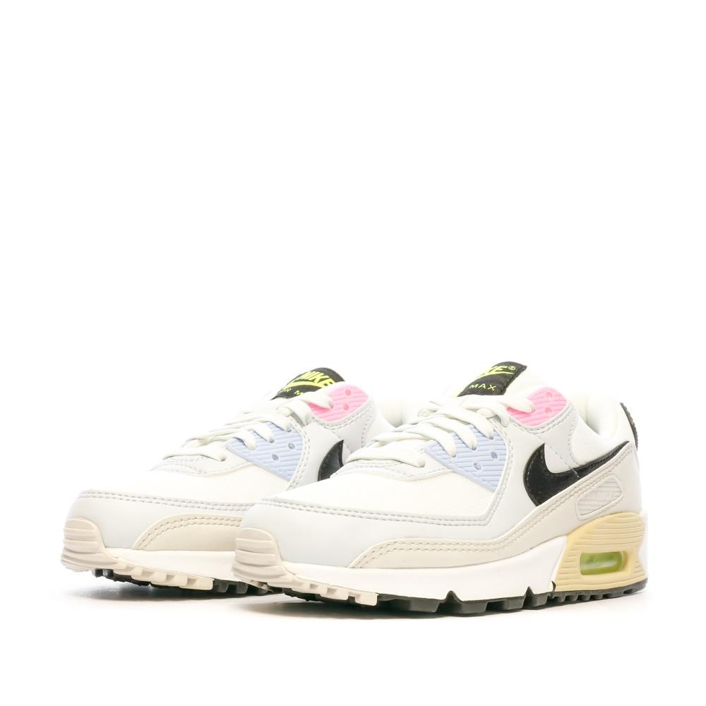 Baskets Blanches Femme Nike Air Max 90 vue 6
