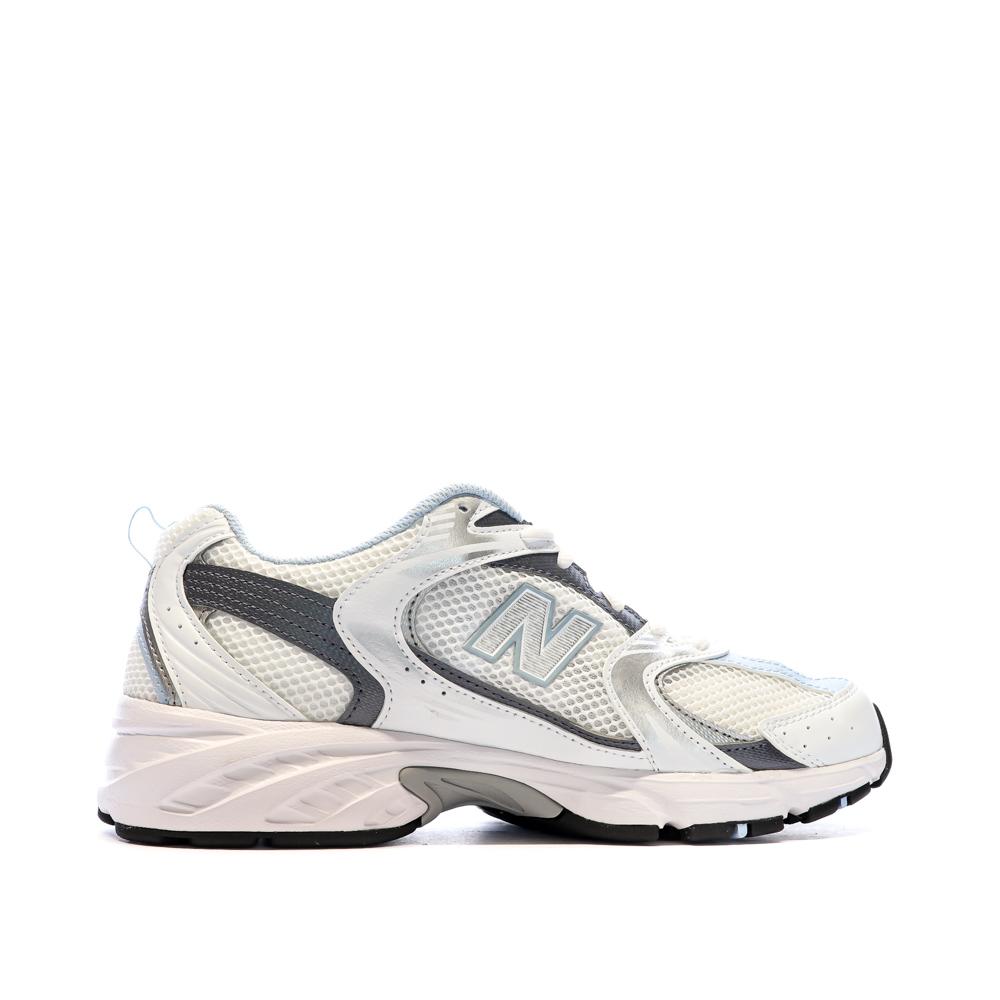 Baskets Blanches/Bleu Mixte New Balance 530 vue 2