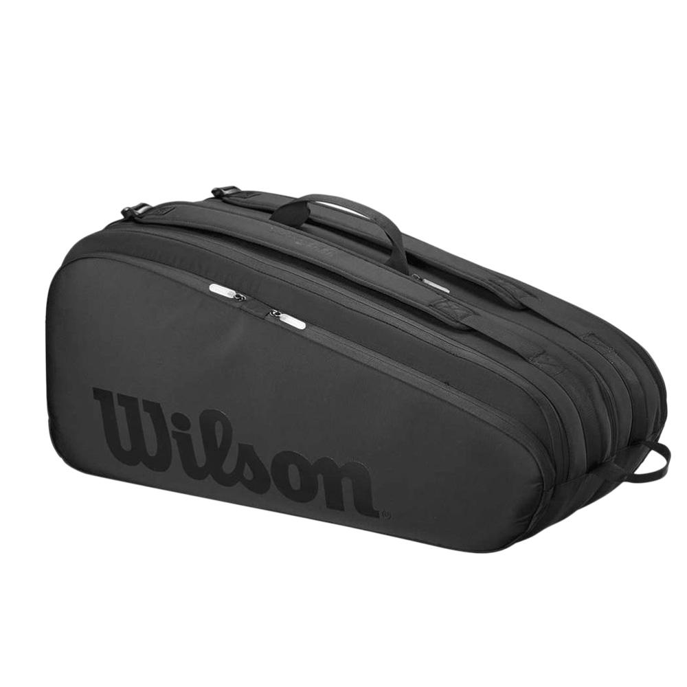 Sac de Raquette de Tennis Noir Wilson Noir Tour 12pk Racket Bag Black pas cher