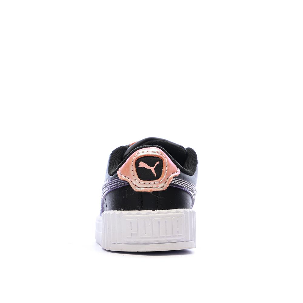 Baskets Noir Fille Puma Carina 3.0 Blurry Dr vue 3
