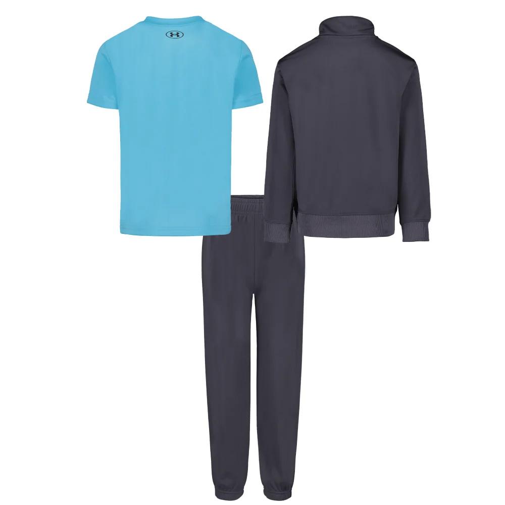 Ensemble Survêtement 3 pièces Marine/Turquoise Garçon Under Armour Brawler Track vue 2