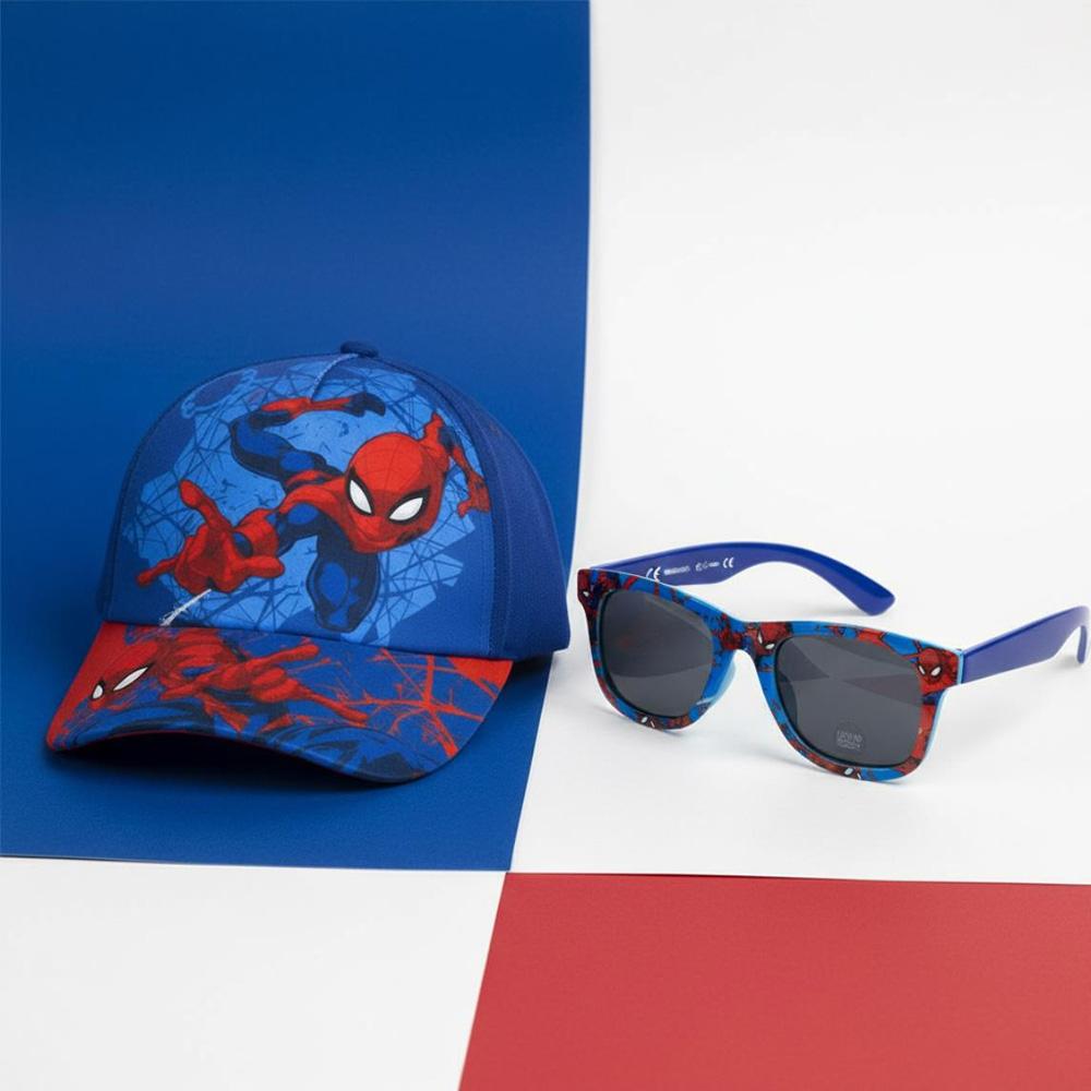 Kit Casquette + Lunette de Soleil Bleu/Rouge Enfant Sport Zone Spiderman vue 3