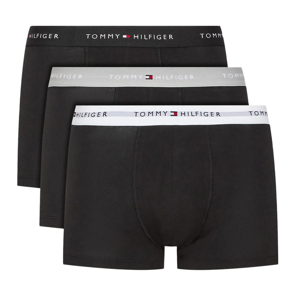 X3 Boxers Noir/Gris Homme Tommy Hilfiger UM0UM02763 pas cher