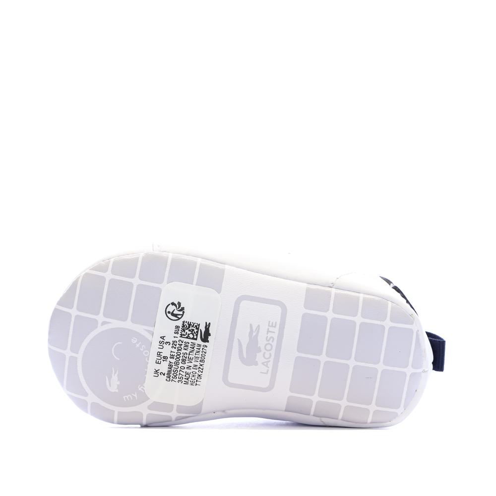 Baskets Blanches/Marine Bébé Lacoste Carnaby Set 225 vue 5