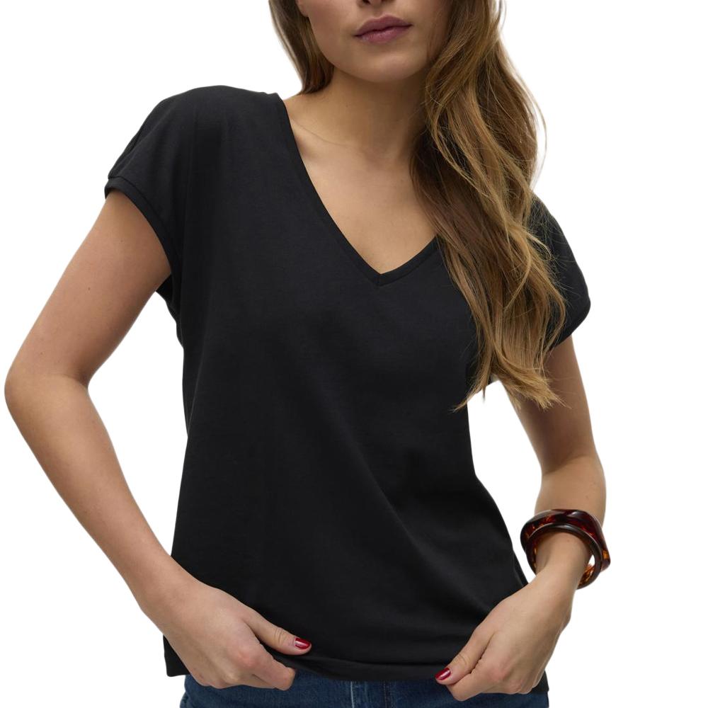 T-Shirt Noir Femme Vero Moda Dubarry pas cher