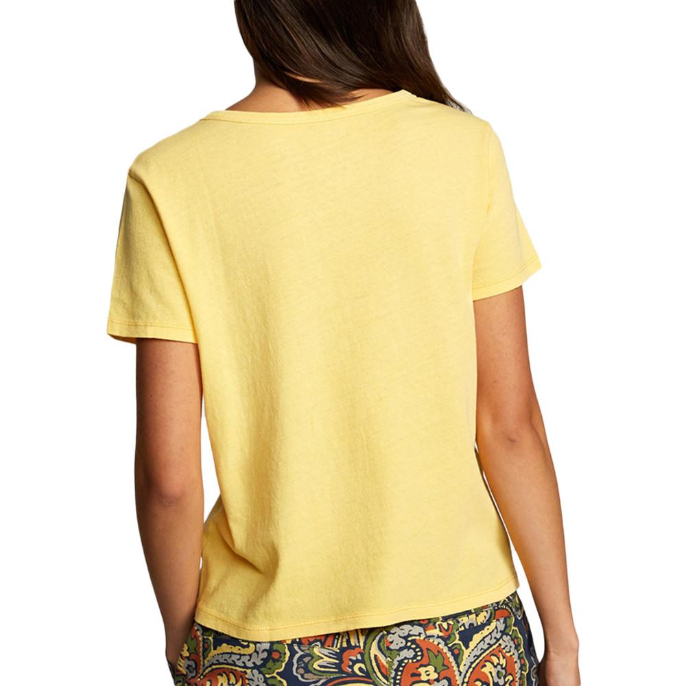 T-shirt Jaune Femme RVCA Big vue 2