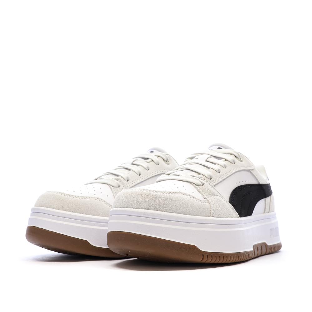 Baskets Blanches/Noires Femme Puma Rebound Low vue 6