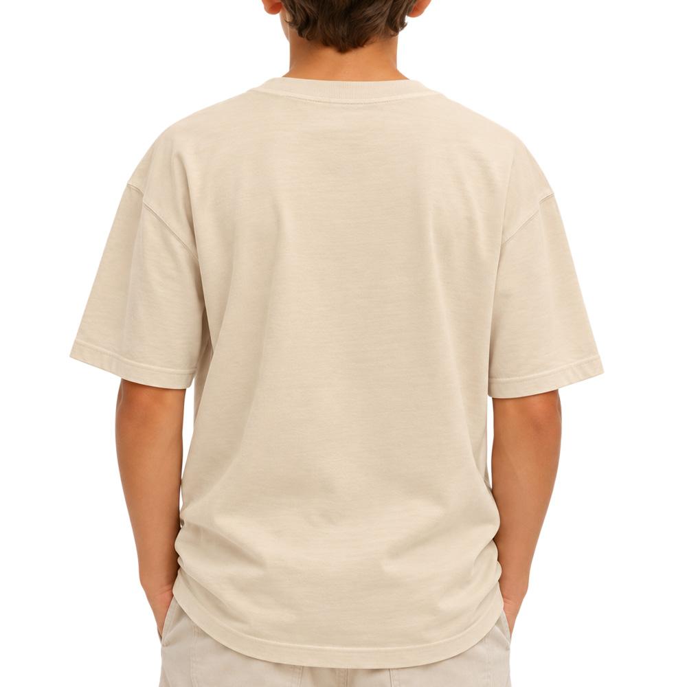 T-Shirt Beige Garçon Paname Brothers Oversize vue 2