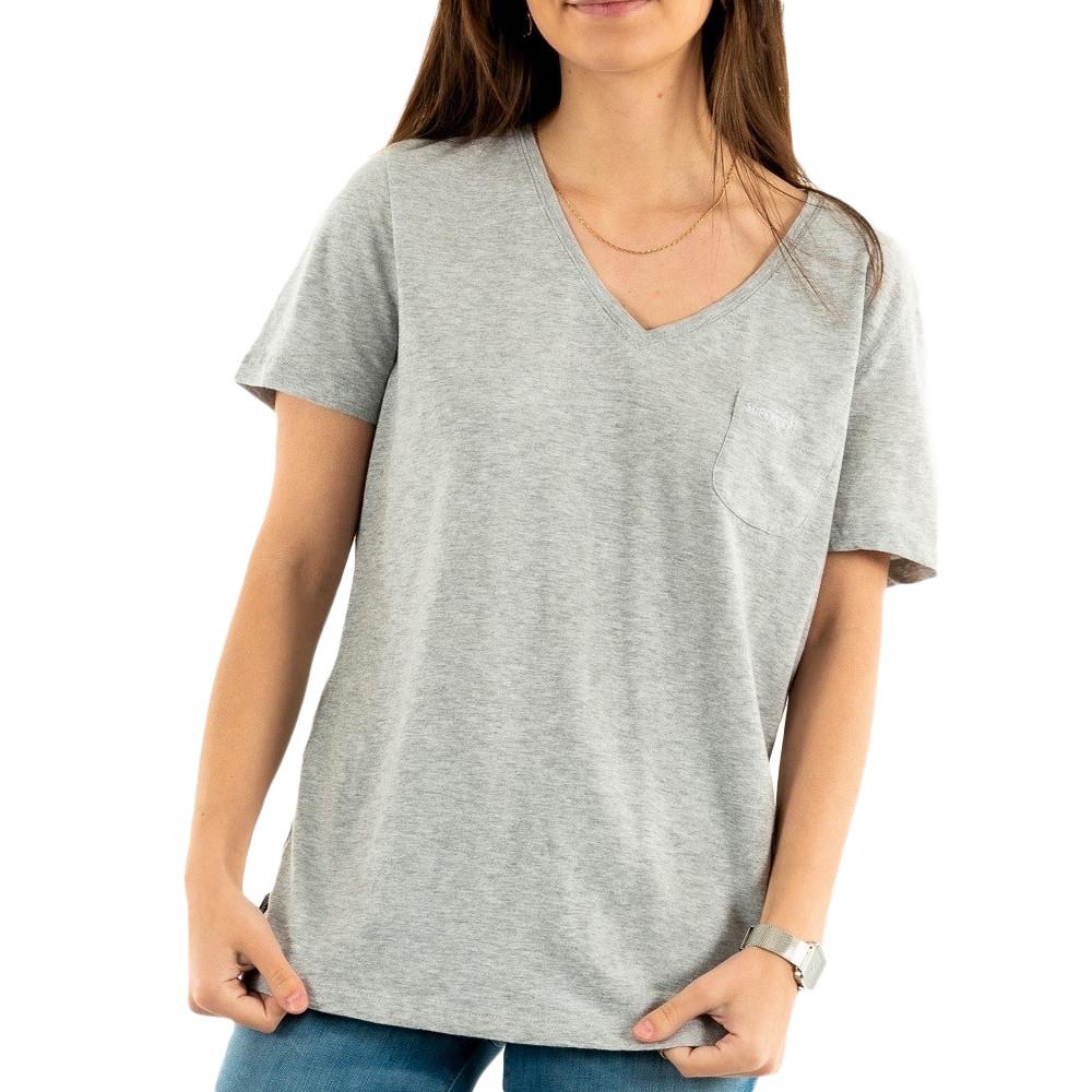 T-shirt Gris Femme Superdry Pocket V pas cher