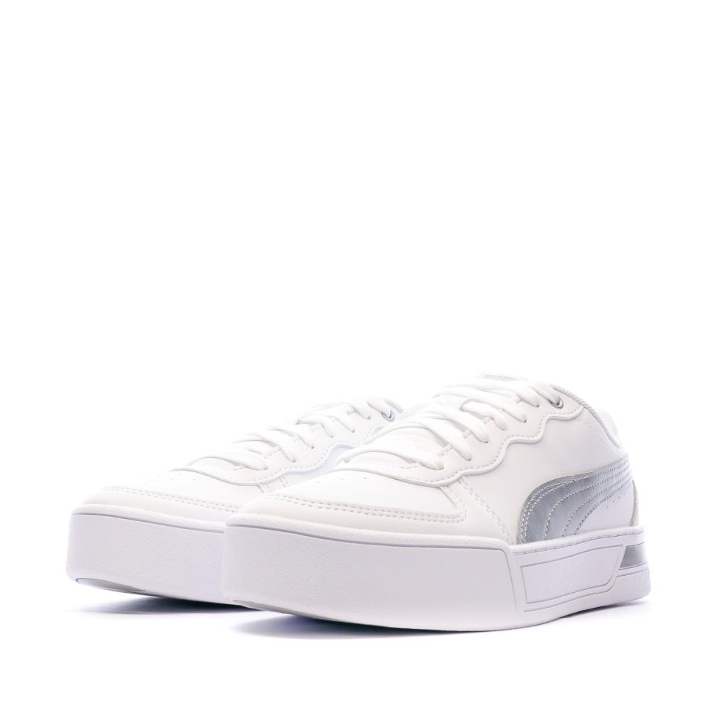 Baskets Blanches Femme Puma Skye Silver vue 6