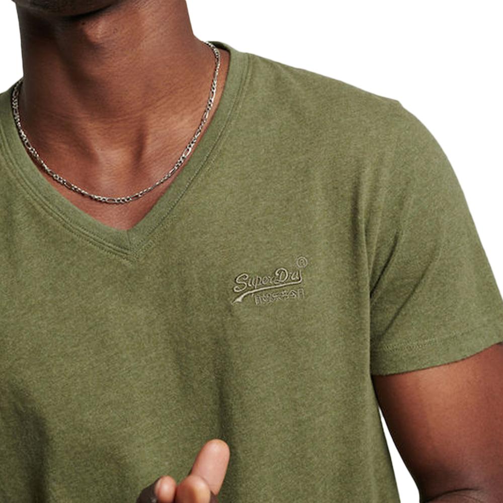 T-shirt Kaki Homme Superdry M1011170A vue 2